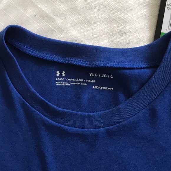 UNDER ARMOUR BOYS SIZE YLG SC30 LOGO TEE - Picture 3 of 6